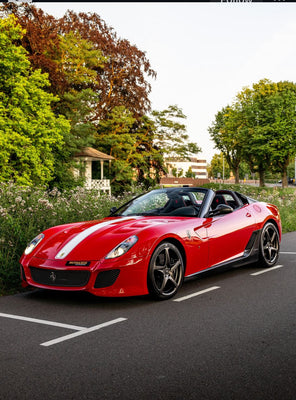 Crystal Ferrari Red Vinyl Wrap