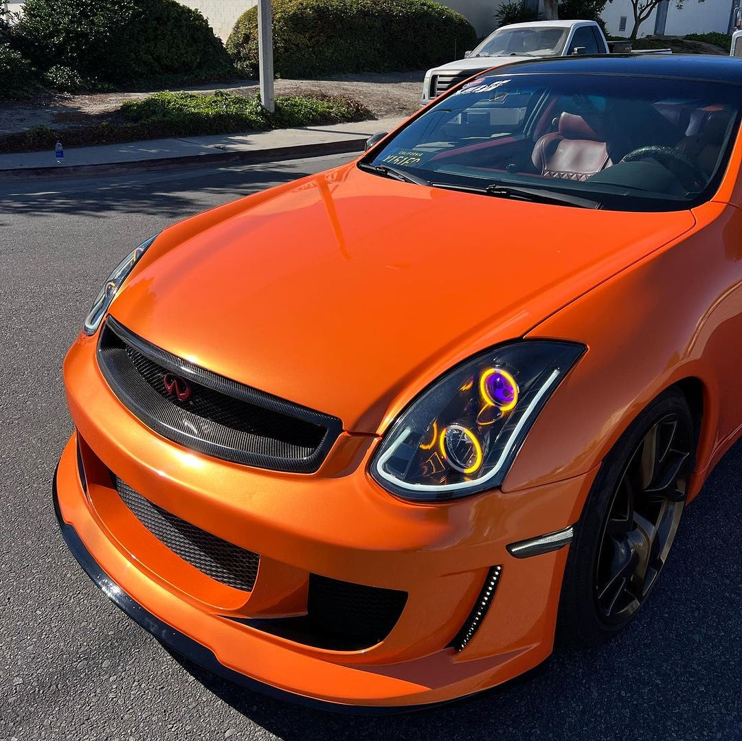 Metallic Bright Orange Vinyl Wrap