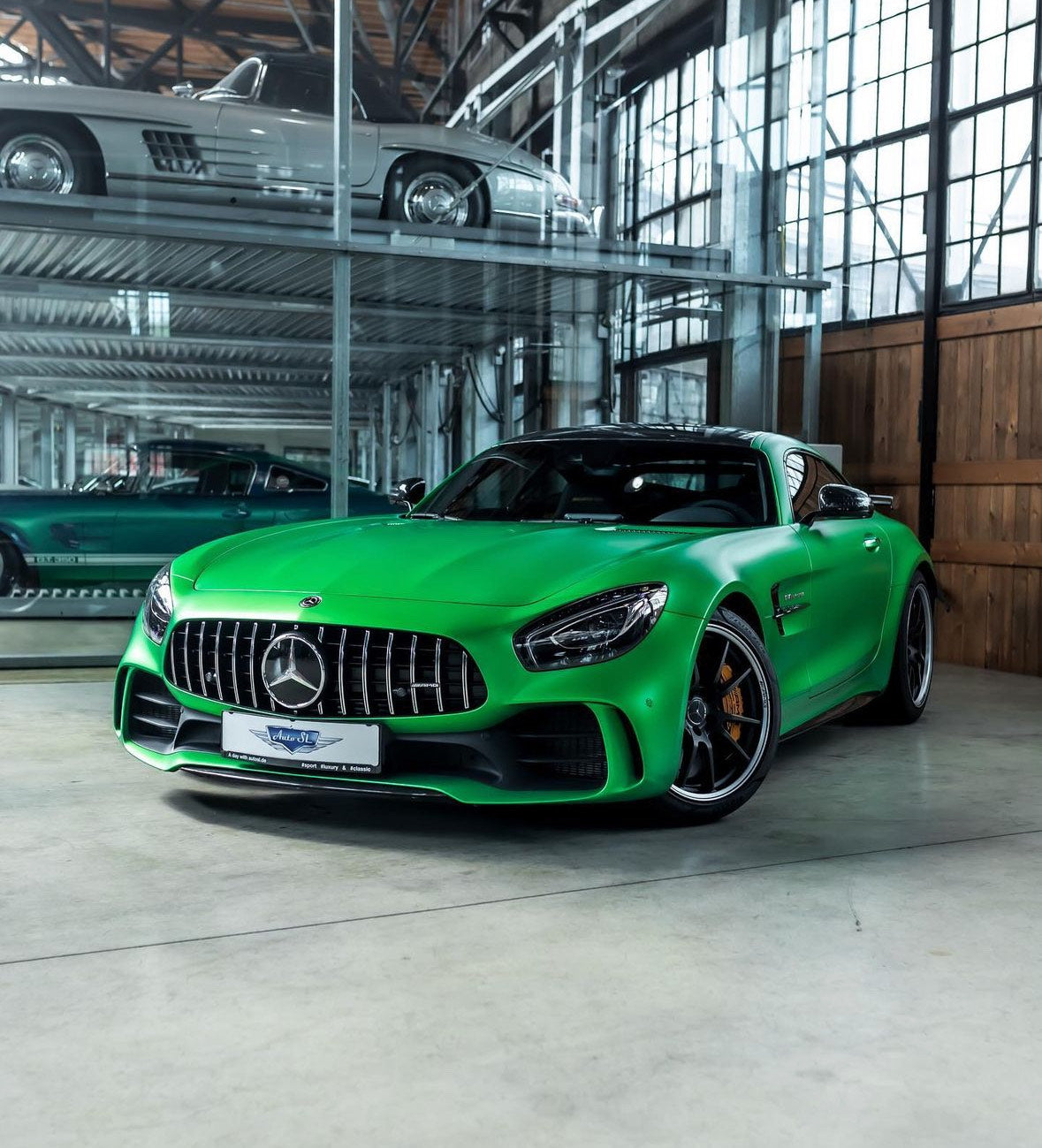 AMG Hell Green Vinyl Wrap