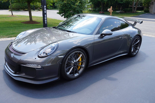 Porsche Agate Grey Vinyl Wrap